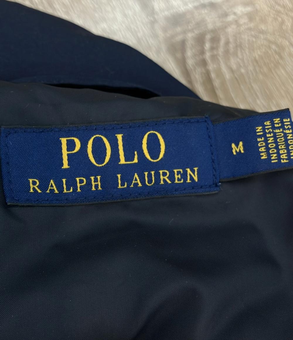 POLO RALPH LAUREN ダウンベスト ポニー刺繍 フード取り外し可能 裾ドローコード フロントポケット スナップボタン ジップ レディース SIZE M