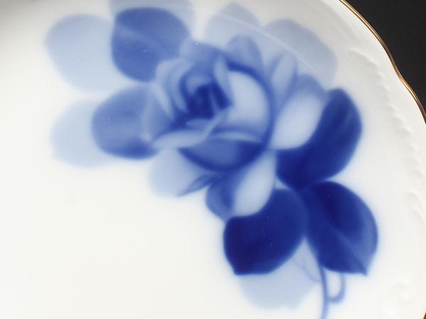 美品 大倉陶園 銘々皿 プレート 5点セット 15cm ブルーローズ オオクラ