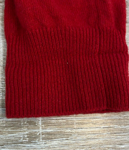 PLAY COMME des GARCONS 長袖ニット ハートロゴ  Vネック プルオーバー レディース SIZE M プレイコムデギャルソン
