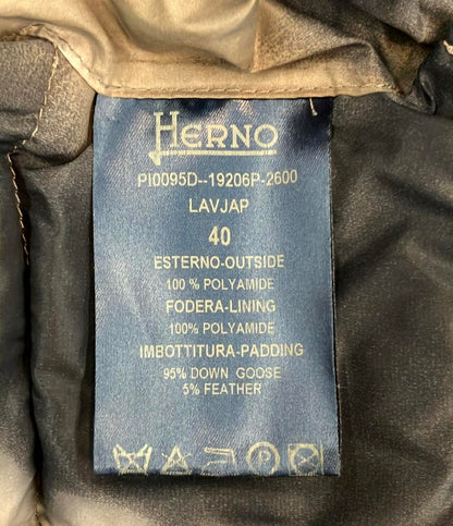 ヘルノ ダウンコート リバーシブル レディース SIZE 40 (M) Herno