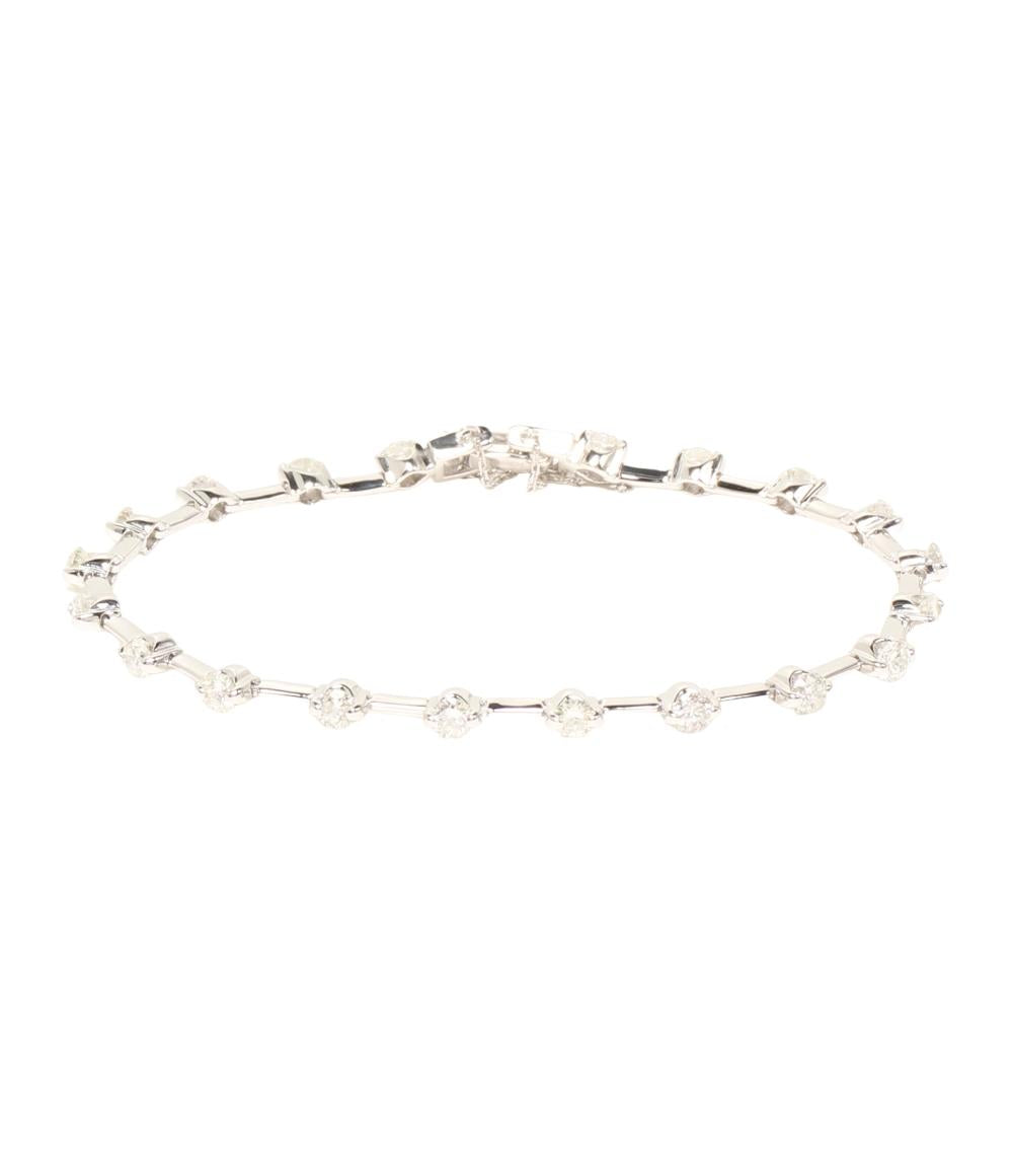 美品 ブレスレット K18WG ダイヤ2.50ct レディース