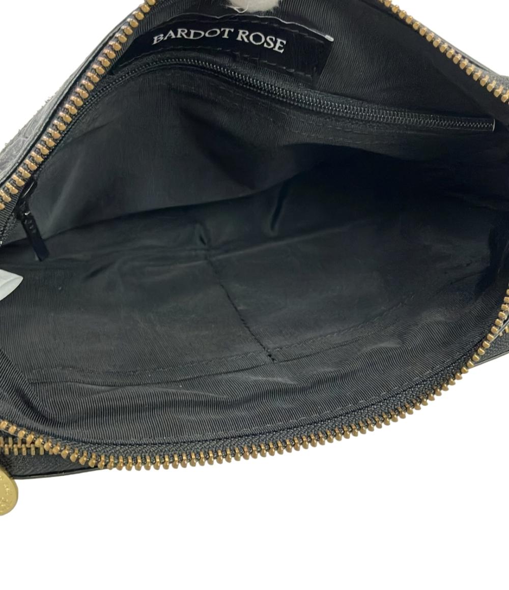 BARDOT ROSE ショルダーバッグ ウォレットポシェット 2WAY 斜め掛け 本革 牛革 レザー クロコ型押し レディース バルドロゼ