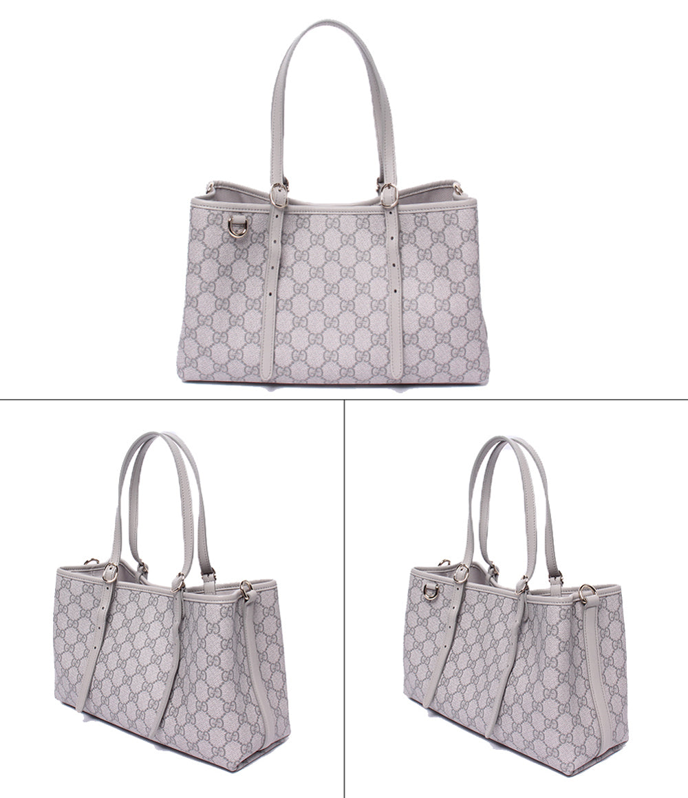 美品 GUCCI スモール トートバッグ 2WAY ハンドバッグ ショルダーバッグ 肩掛け 斜め掛け GGエンブレム 815214 520981 レディース グッチ