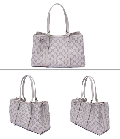 美品 GUCCI スモール トートバッグ 2WAY ハンドバッグ ショルダーバッグ 肩掛け 斜め掛け GGエンブレム 815214 520981 レディース グッチ