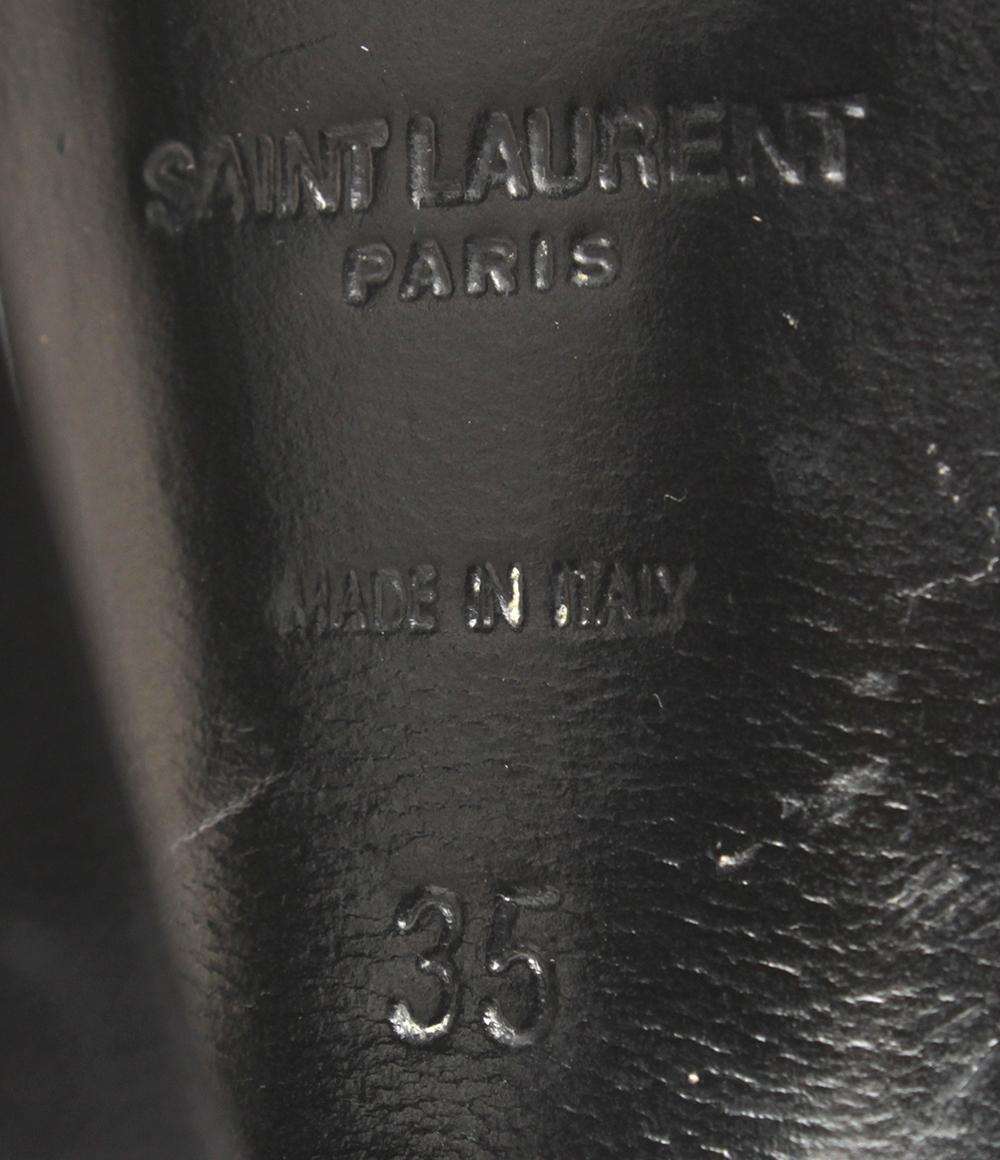 SAINT LAURENT アンクルストラップサンダル 厚底 チャンキーヒール レディース SIZE 35 (22.5cm) サンローラン