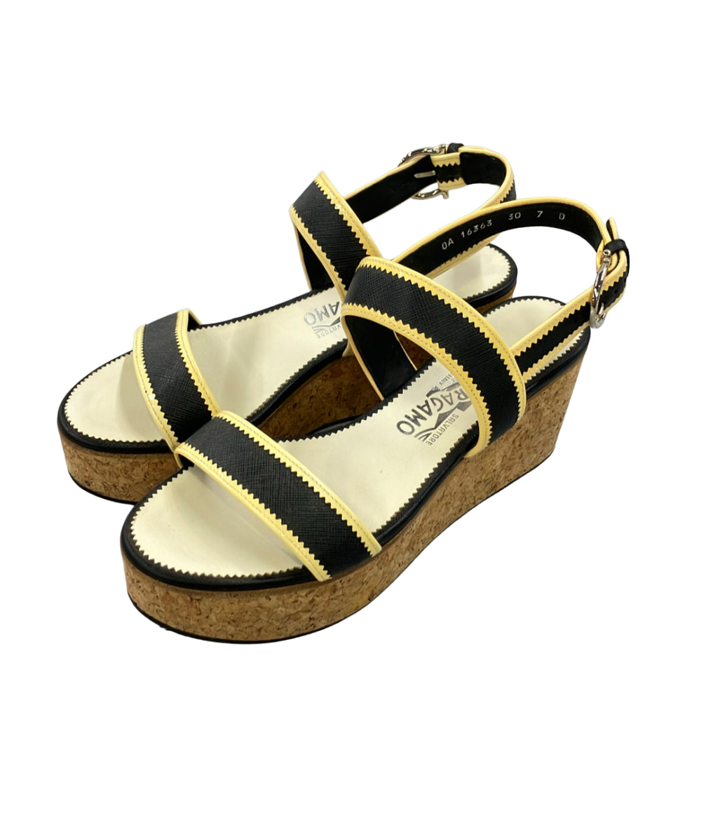 Salvatore Ferragamo ウェッジソールサンダル レディース SIZE 7 (24.5cm) サルヴァトーレフェラガモ