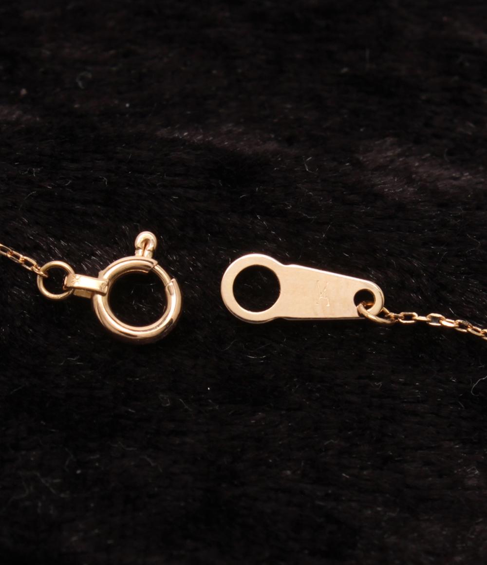 美品 VENDOME AOYAMA ネックレス K18 ダイヤ ルビー リバーシブル ハートモチーフ レディース ヴァンドームアオヤマ