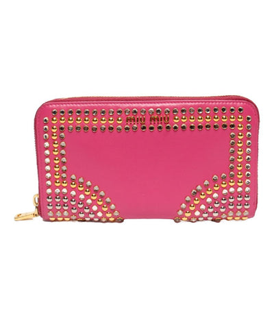 MIUMIU ラウンドファスナー長財布 レディース ミュウミュウ