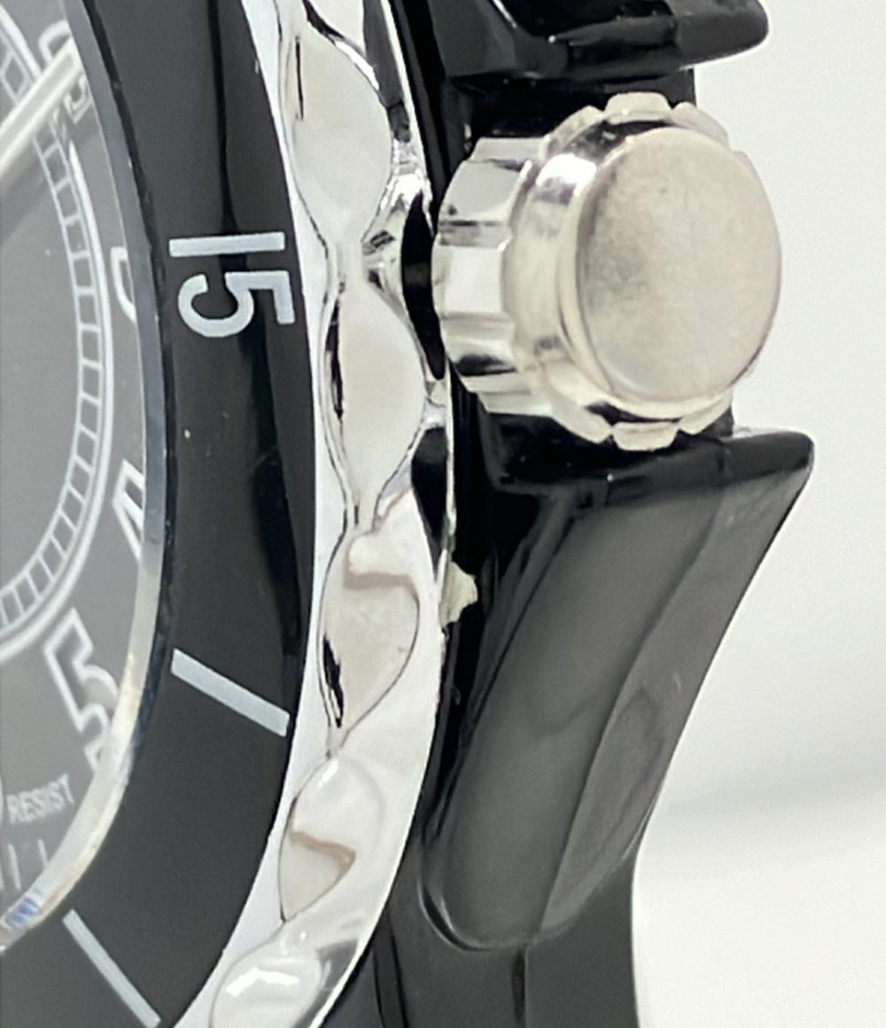 オーセン 腕時計 クオーツ ブラック FG0736 メンズ OHSEN