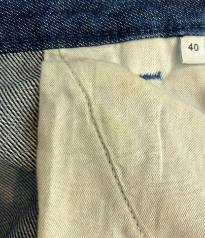BOTTEGA VENETA トライアングルステッチ デニム パンツ 654286 V0SH0 レディース SIZE 40 (M) ボッテガ・ヴェネタ