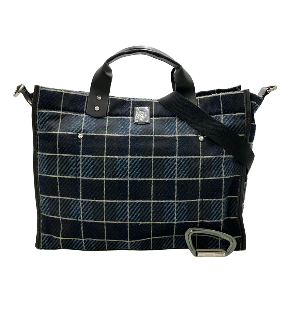 DIESEL 2way トートバッグ ショルダーバッグ 斜め掛け チェック柄