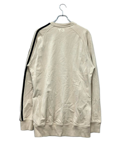 Y-3 スウェットシャツ ×adidas サイドライン オーバーサイズ 裾サイドスリット クリーム M 3 STP FT CREW SWEATER RN88387 メンズ SIZE S ワイスリー