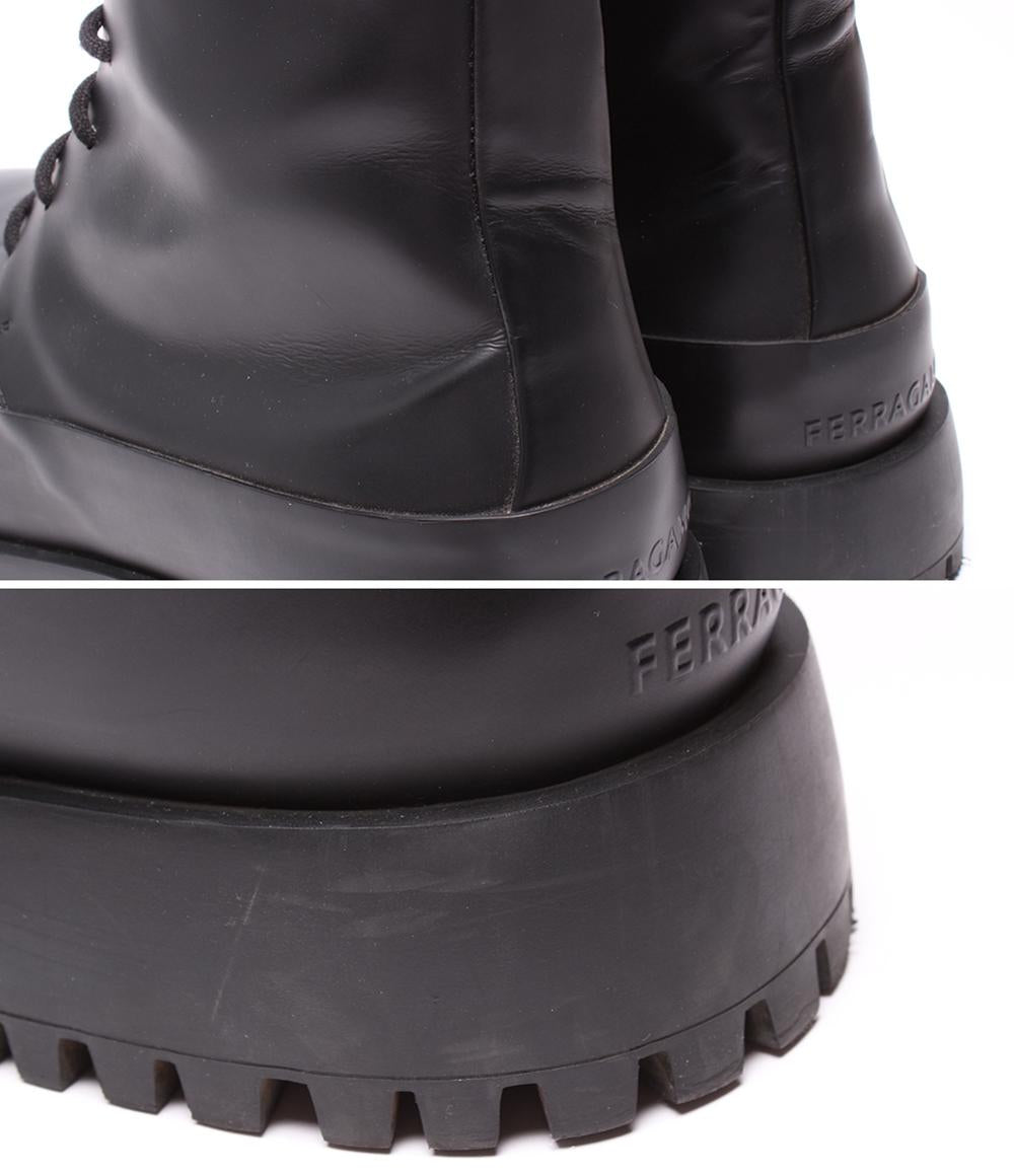 サルヴァトーレフェラガモ ショートブーツ 厚底 サイドファスナー Maxi Tongue Combat Boot メンズ SIZE 9 (L) Salvatore Ferragamo