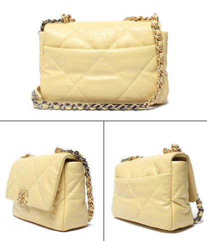 シャネル 2way チェーンショルダーバッグ マットゴールド金具 マットシルバー金具 シャイニーラムスキン シャネル19 AS1160 レディース CHANEL