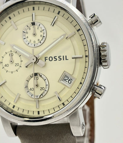 FOSSIL 腕時計 クオーツ アイボリー C181018 メンズ フォッシル