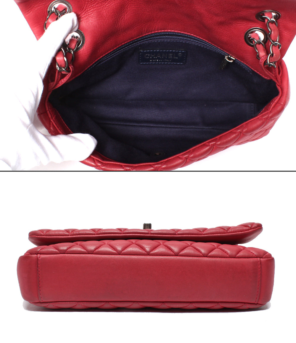 CHANEL チェーンショルダーバッグ シルバー金具 バブルキルト