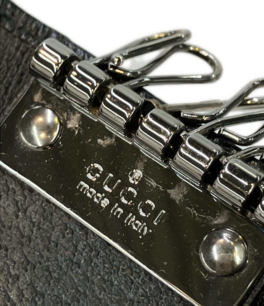 GUCCI キーケース　黒　グッチ　GGロゴキャンバス グッチ GUCCI キーケース （ブラック） -waja bazar - 海外