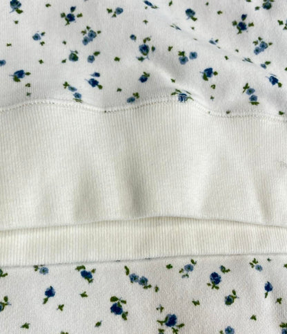 SEVEN TEN by MIHO KAWAHITO 長袖 コードモノグラムスウェットトップス 小花柄 レディース SIZE M セブンテンバイミホカワヒト