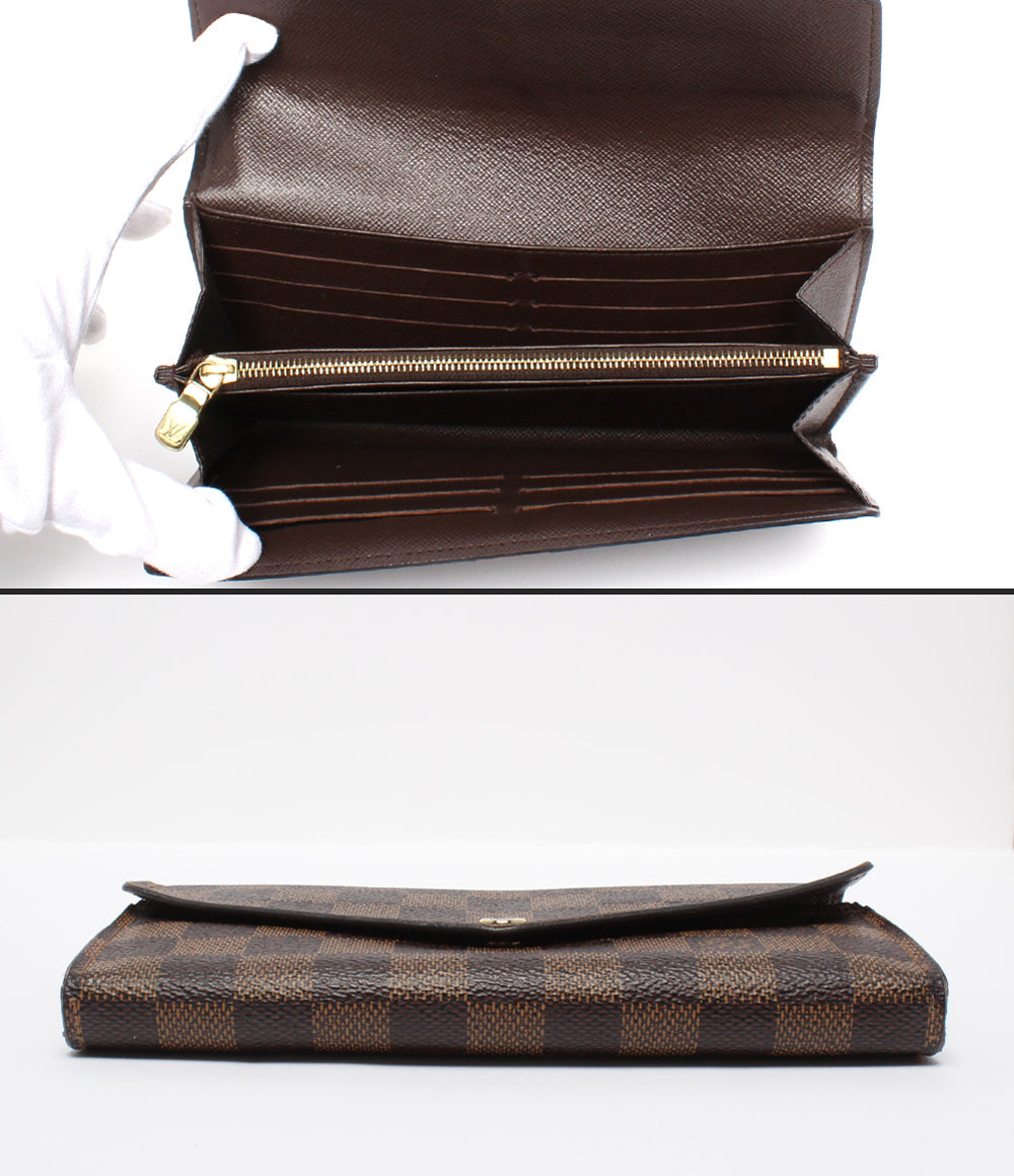 LOUIS VUITTON 長財布 ポルトフォイユ サラ ダミエ N63209 メンズ レディース ルイ・ヴィトン