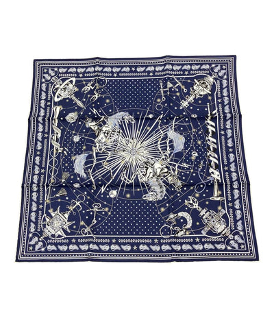 美品 エルメス スカーフ バンダナ カレ55 シルク100% コーラス ステラルム レディース HERMES