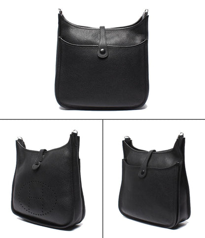 HERMES ショルダーバッグ □M刻印 シルバー金具 トリヨンクレマンス エヴリン3 PM レディース エルメス