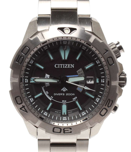 CITIZEN 腕時計 エコドライブ 電波 プロマスターマリン ソーラー ブラック H112-R012479 メンズ シチズン