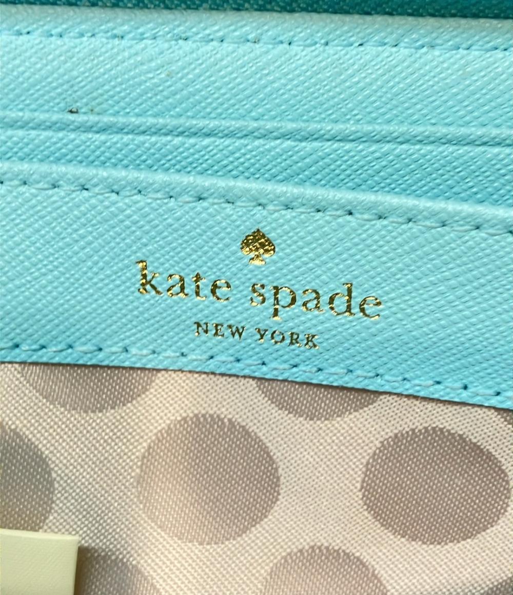 美品 ケイトスペード ラウンドファスナー長財布 レディース Kate Spade