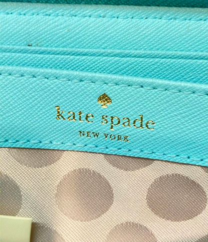 美品 ケイトスペード ラウンドファスナー長財布 レディース Kate Spade