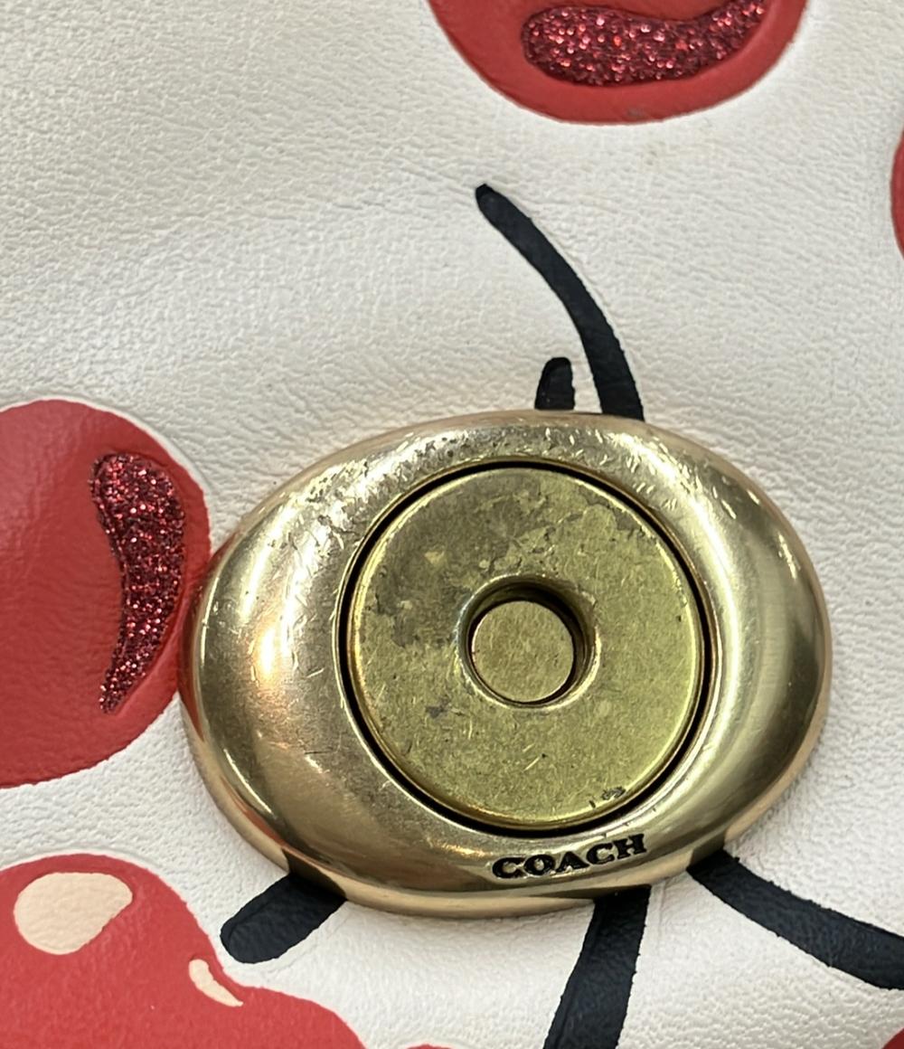 COACH 2way ショルダーバッグ 斜め掛け クラッチバッグ さくらんぼ CA110 レディース コーチ
