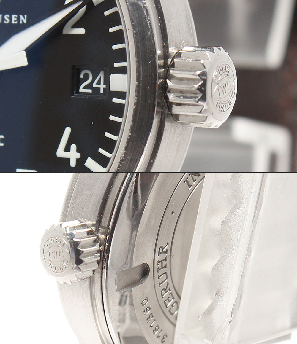 IWC SCHAFFHAUSEN 腕時計 パイロットウォッチ ミッドサイズ 自動巻き ブラック IW325604 メンズ アイダブリューシー シャフハウゼン