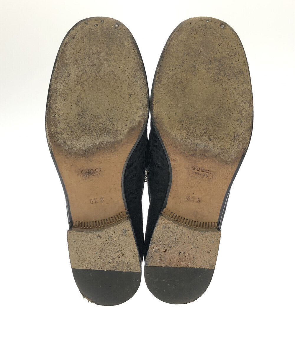 グッチ  ホースビットキャンパスローファー      レディース SIZE 6 1/2B (L) GUCCI