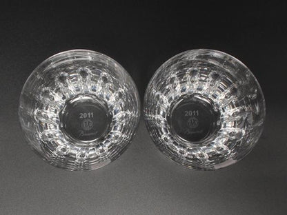 美品 Baccarat イヤーター グラス 2点セット ペア 2011 エトナ バカラ
