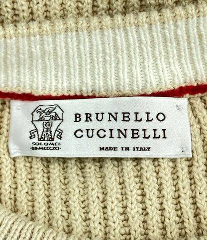 美品 Brunello Cucinelli クルーネックニット レディース SIZE 46 (M) ブルネロクチネリ