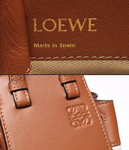 美品 ロエベ 2way ハンドバッグ ショルダーバッグ 斜め掛け ハンモック ドローストリングバッグ ミニ レディース LOEWE