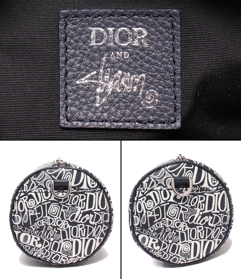 美品 Dior×STUSSY ショルダーバッグ 斜め掛け ROLLER ローラー 1ROPO061ZAD_H04E メンズ ディオール ステューシー