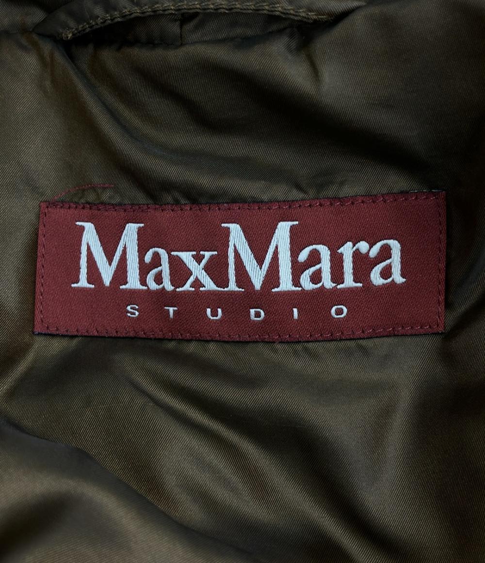 MAX MARA STUDIO ダウンコート フード ファー ベルト付き 648601730 レディース SIZE 38 (S) マックスマーラ ステュディオ