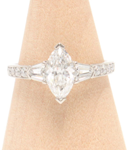 美品 リング 指輪 Pt900 ダイヤ 1.01ct 0.53ct レディース SIZE 11号