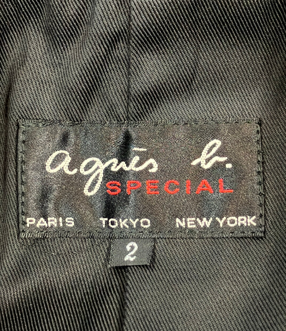 agnes b. SPECIAL レザージャケット レディース SIZE 2 (M) アニエスベー スペシャル
