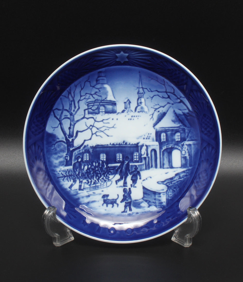 美品 Royal Copenhagen イヤープレート 飾り皿 18cm 1995 ロイヤルコペンハーゲン