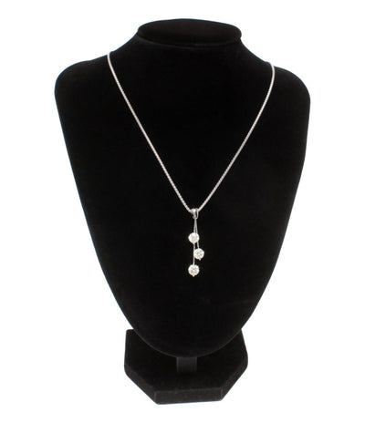 美品 ネックレス K18WG Pt900 イエローダイヤ 1.00ct 1.01ct 1.04ct スイング レディース