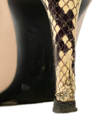 サルヴァトーレフェラガモ パイソン柄パンプス DG77952 670 レディース SIZE 7 (L) Salvatore Ferragamo