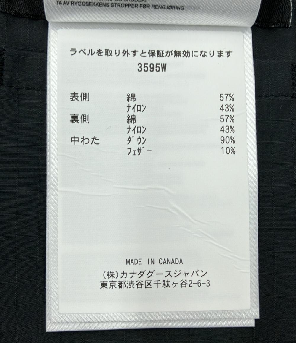 美品 カナダグース ノーカラーロングダウンジャケット アウター コート メンズ SIZE M CANADA GOOSE