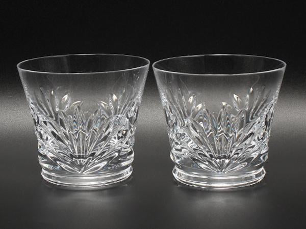 美品 Baccarat イヤータンブラー ロックグラス 2点セット ペア 2024 ルテシア バカラ