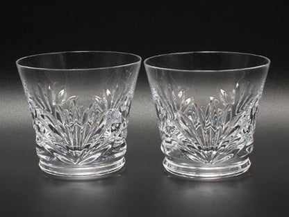 美品 Baccarat イヤータンブラー ロックグラス 2点セット ペア 2024 ルテシア バカラ