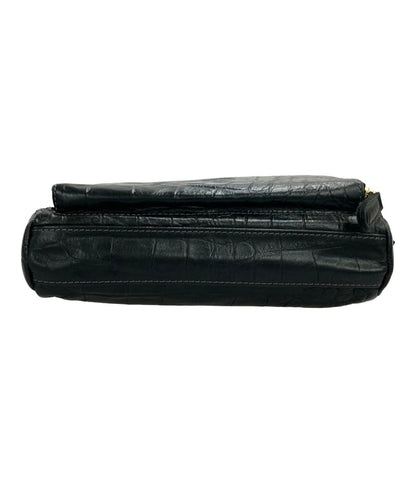 BARDOT ROSE ショルダーバッグ ウォレットポシェット 2WAY 斜め掛け 本革 牛革 レザー クロコ型押し レディース バルドロゼ