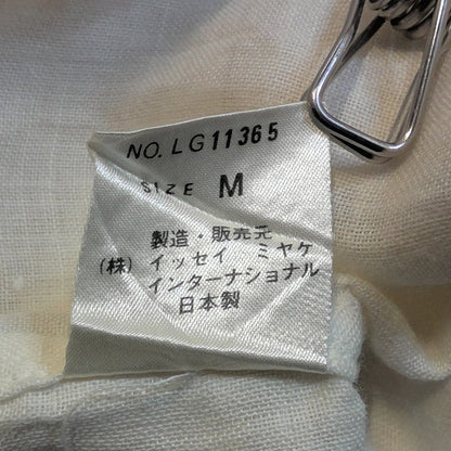 イッセイミヤケ  長袖シャツ 筆タグ リネンプルオーバー 80s    LG11365 メンズ SIZE M  ISSEY MIYAKE
