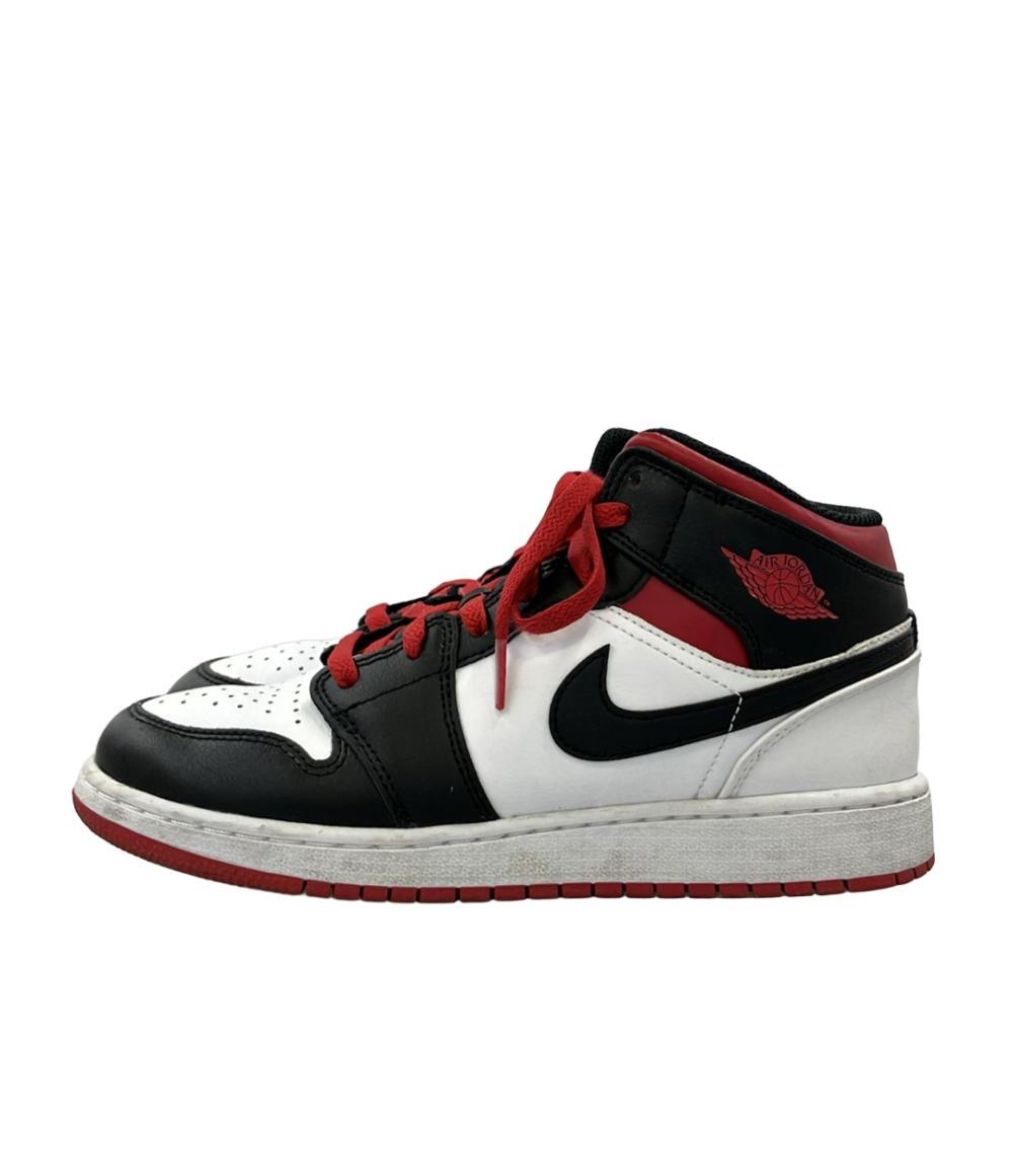 Air Jordan NIKE ハイカットスニーカー GS エアジョーダン1 ミッド DQ8423-106 レディース SIZE 25.0 エアジョーダン ナイキ