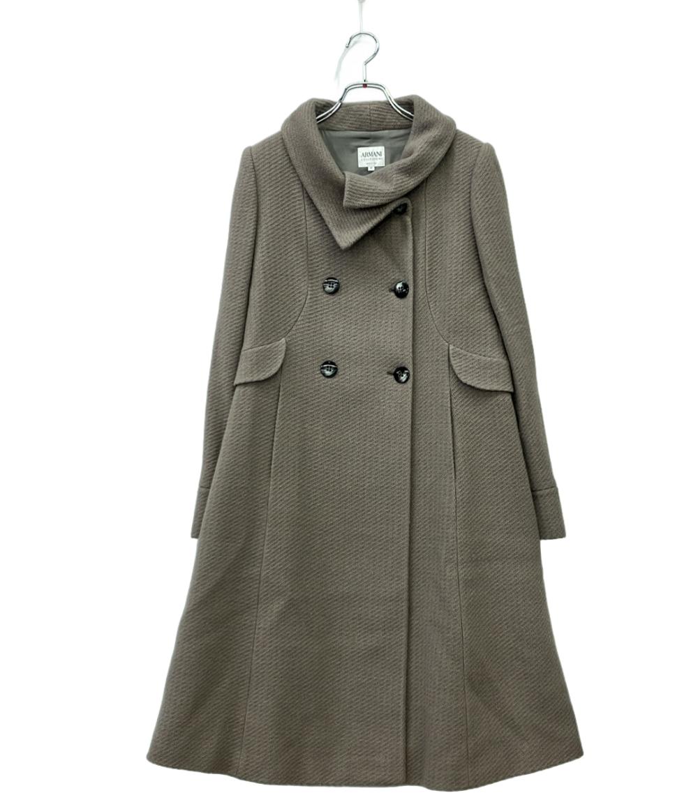 訳あり アルマーニコレッツォーニ ウールコート レディース SIZE 44 (XL) ARMANI COLLEZIONI