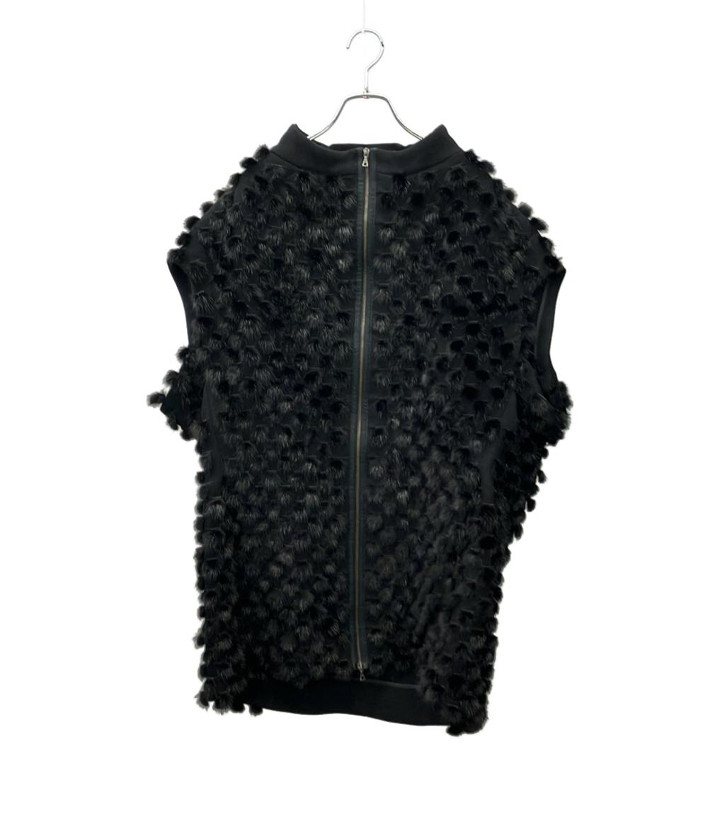 MARNI ジレ バージンウール ミンクポンポン ロング コート GLMNI15Q00P0820 レディース SIZE 38 (M) マルニ