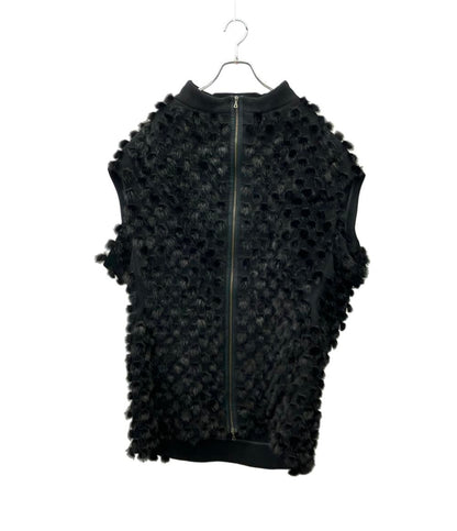 MARNI ジレ バージンウール ミンクポンポン ロング コート GLMNI15Q00P0820 レディース SIZE 38 (M) マルニ